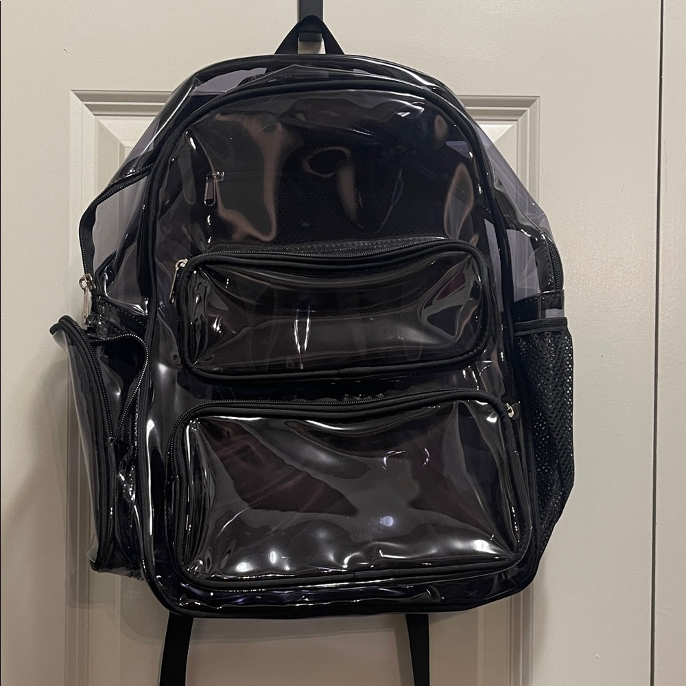 Black Transparent Backpack - image 1